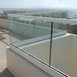 Zeminden Bağlantılı Cam Korkuluk Profili